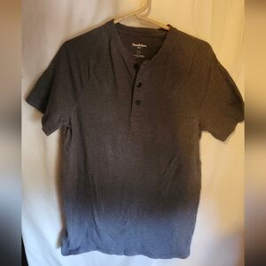 Goodfellow & Co Men's Charcoal Henley Tee